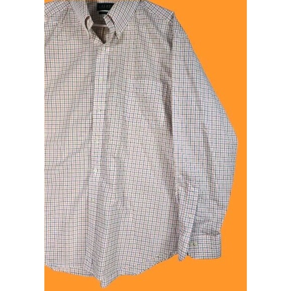 Lauren by Ralph Lauren LRL Men's Shirt 17.5 Oxford Non Iron Button Down Multicol - Picture 7 of 8